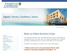 Tablet Screenshot of donate.stjudemedicalcenter.org